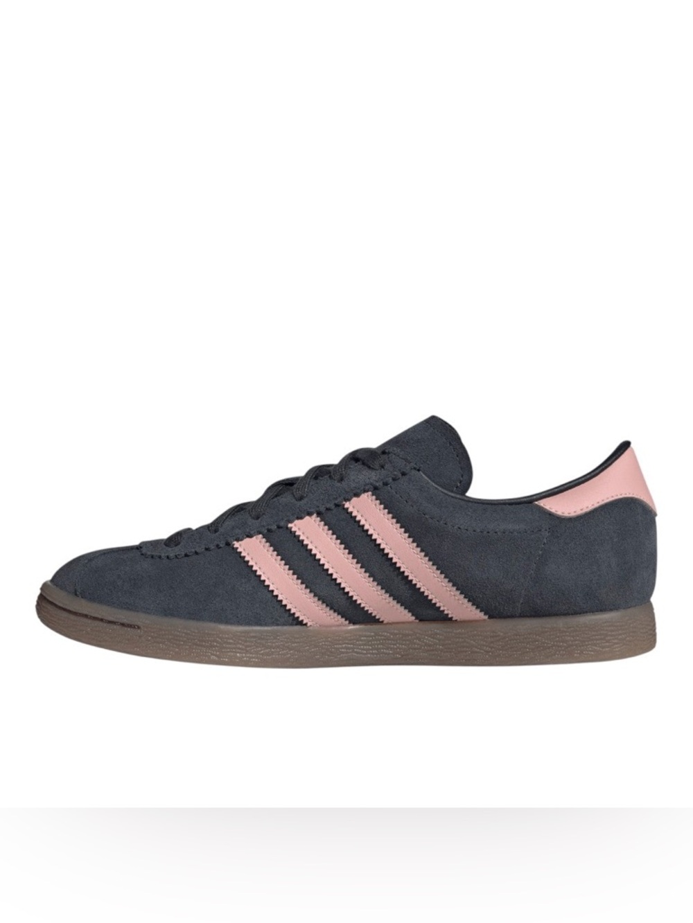 🆕 adidas Stadt Lace Up Sneakers Women’s 8, 9.5 | Black Pink Suede | Gum Sole - Picture 3 of 5
